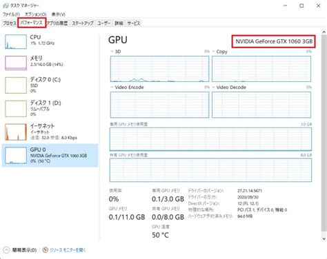 グラフィックボード（グラボ）の確認方法とその見方とは