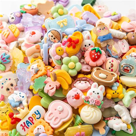 Slime Charms Cartoons Charms Cute Set Mixed Lot Assorted Kawaii