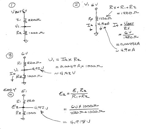 circuit analysis - Ohm's Law for voltage divider - Electrical ...