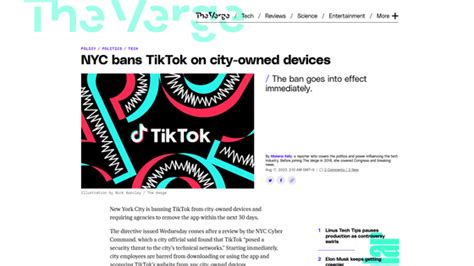 Tiktokの使用禁止をニューヨーク市が決定、全職員に対し30日以内にアプリを削除するよう要求 ライブドアニュース