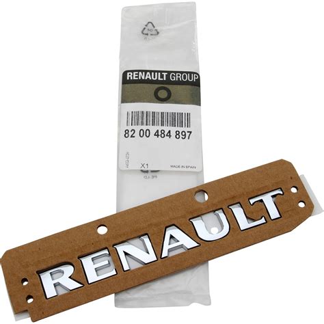 ORIGINAL Renault Emblem Logo Plakette Schriftzug Heckklappe 14 5x1 7cm