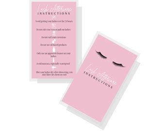 Lash Extension Aftercare Etsy