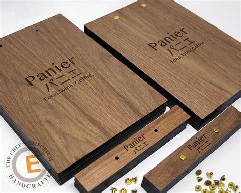 Menu Holder Rich Beautiful Walnut Wood Menu Board Customized For Your