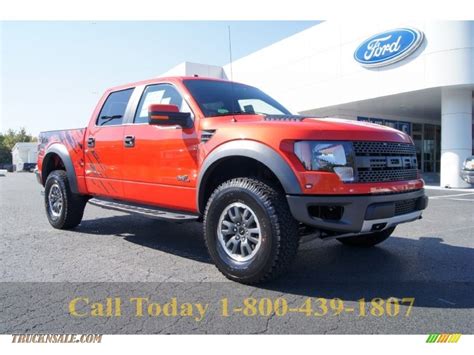 2011 Ford F150 Svt Raptor Supercrew 4x4 In Molten Orange Tri Coat D01235 Truck N Sale