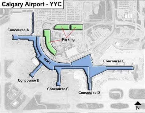 Calgary Airport Map | YYC Terminal Guide