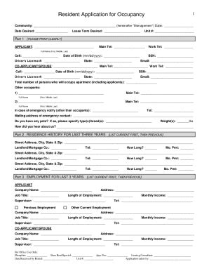 Fillable Online Deerfield Estates Application Affordable Housing