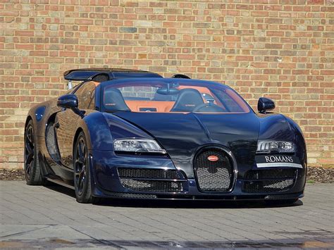 Used Bugatti Veyron Grand Sport Vitesse Blue Black Exposed Blue