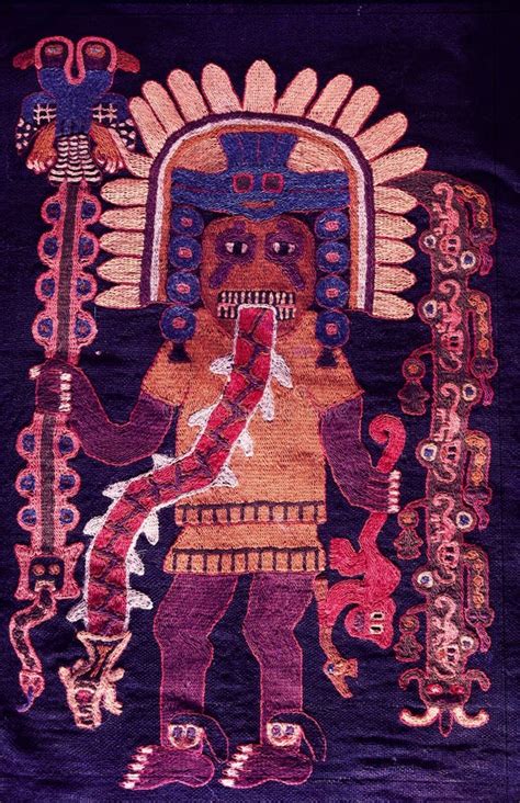 Mantles Textile Paracas Nazca Peru Culture With Great Weavers From