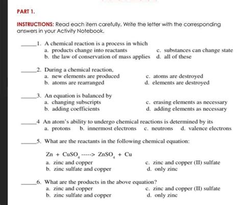 Help Pooo Chemistry Brainly Ph