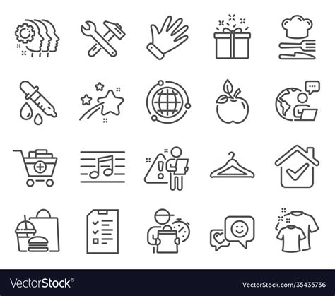 Business Icons Set Included Icon As Hand Add Vector Image