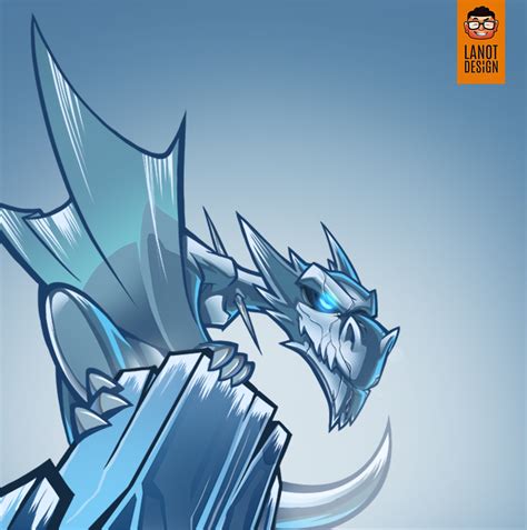 Ice Dragon Fan Art Illustration by LanotDesign on DeviantArt