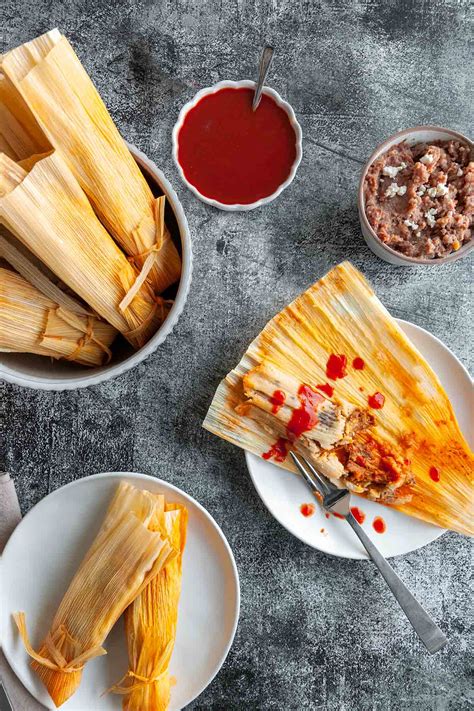 Red Chile Pork Tamales Recipe Leites Culinaria