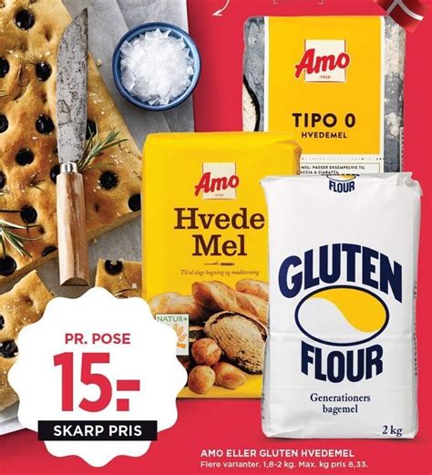 Amo Eller Gluten Hvedemel Tilbud Hos Meny