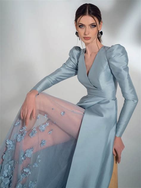 Mikado A Line Wedding Dress With Long Sleeves