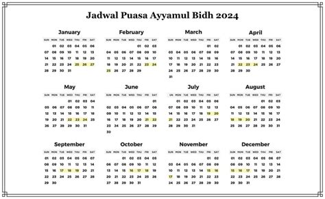 Jadwal Lengkap Puasa Ayyamul Bidh Bulan September 2024 Kejar Pahala Lipat Ganda Acehdiswayid