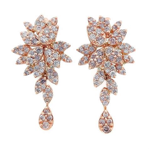 No Reserve Price Igi Certified Carat Pink Diamond Earrings