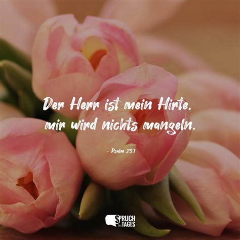 Der Herr Ist Mein Hirte Mir Wird Nichts Mangeln Spruch Des Tages