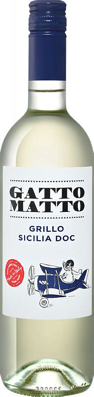 Вино белое сухое Gatto Matto Grillo Sicilia DOC Villa Degli Olmi урожая