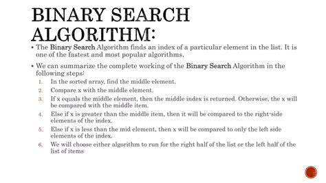 Binary Search Python Ppt