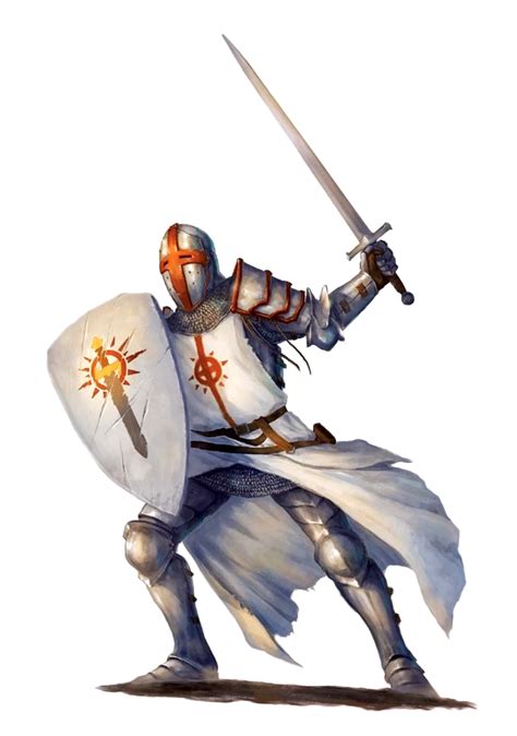 Male Human Fighter Iomedae Champion Knight Pathfinder E Pfrpg Dnd D