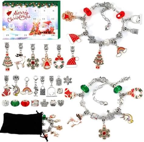 Gwahsa Advent Calendar 2024 Charm Bracelet Making Kit For