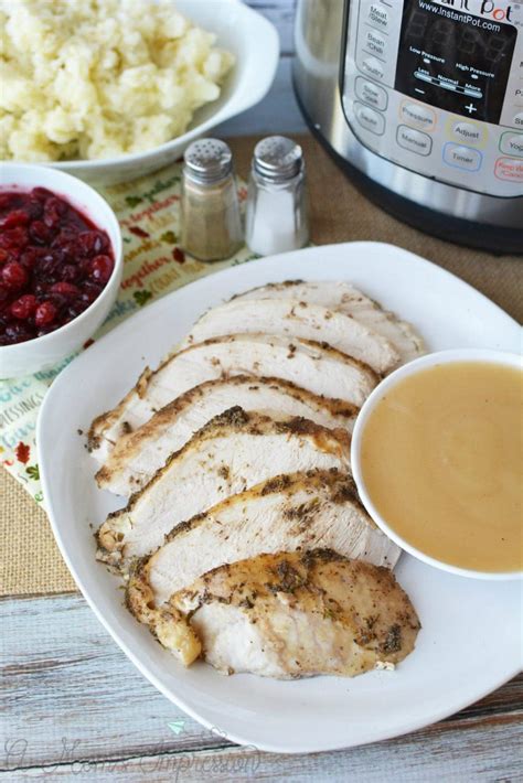 Instant Pot Turkey Breast Stuffing And Gravy Recipe