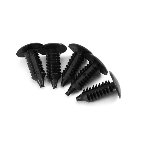 Big Sale Universal 100x Black Nylon Rivet Fastener Bumper Retainer Plastic Clips For Car