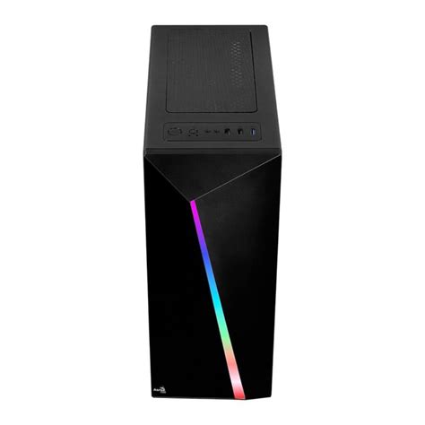 GABINETE AEROCOOL GAMER SHARD RGB LED PRETO MID TOWER S FONTE SHARD