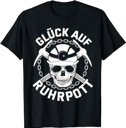 Ruhrpott Tshirt Herren für Bergbau NRW Ruhrgebiet Kohle Pott T Shirt