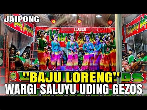 Baju Loreng Mencug Bajidor Jaipong Wargi Saluyu Uding Gezos Terbaru