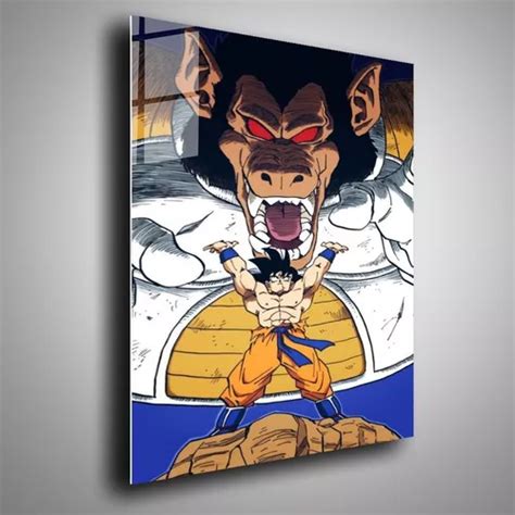 Cuadro Metalico Goku Vegeta Ozaru Dragon Ball Arte X Cm Meses Sin