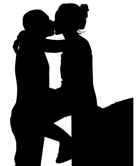 Kissing Svg Couple Svg Silhouette Clipart Couple Couple In Etsy