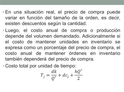 Modelo Eoq Con Descuento Ppt