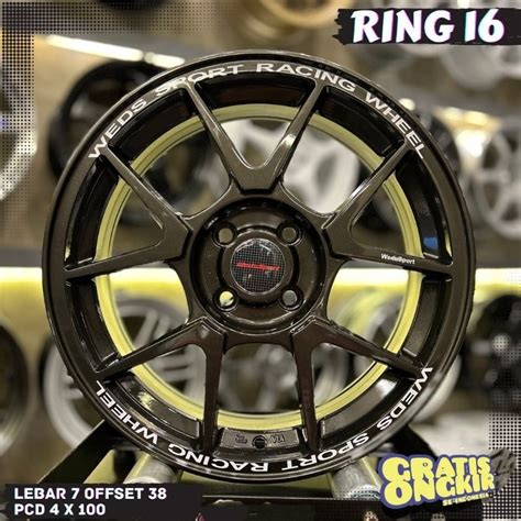 Jual Velg Mobil R16 Lebar 7 Wedssport Tc005 Velg Racing Mobil Ring 16