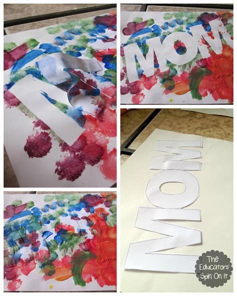 Easy Mothers Day Craft Idea For Kids With Paint Resist