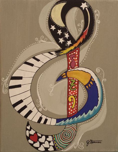 Treble Clef Painting At Paintingvalley Explore Collection Of