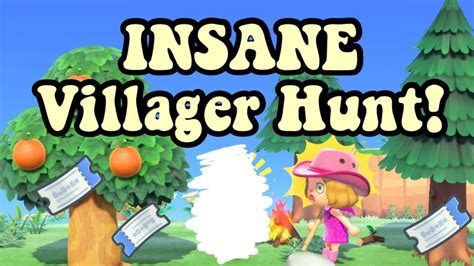 Best Villager Hunt Ever Acnh Hard Mode Youtube