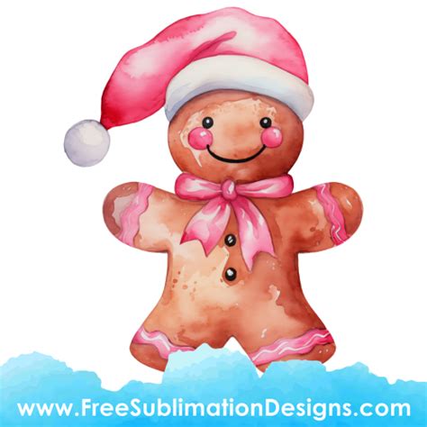 Free Gingerbread Man Png Image Freesublimationdesigns