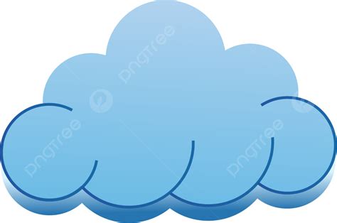 Diseño De Arte Gráfico De Vector De Nube Azul Gratis Png Nube Azul