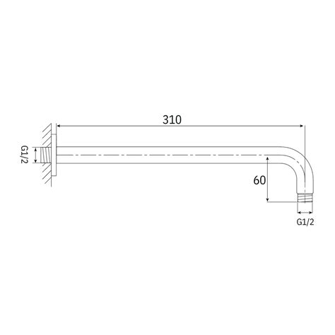 Shower Arm Wall Mounted Sap Paloma Official Website