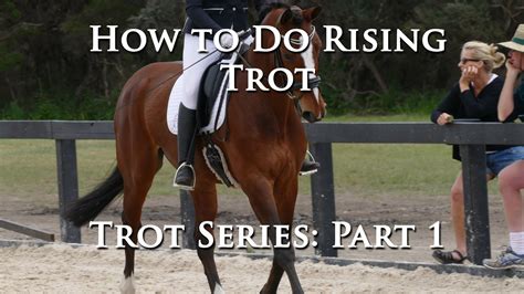 How To Do Rising Trot Part 1 Of Trot Series Dressage Mastery Tv