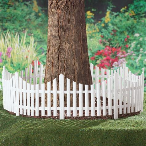 Small White Picket Garden Fence - Garden Design Ideas