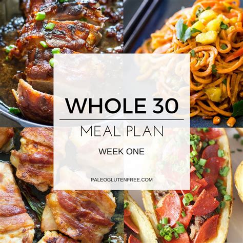 Easy Whole 30 Meal Plan Paleo Gluten Free Eats