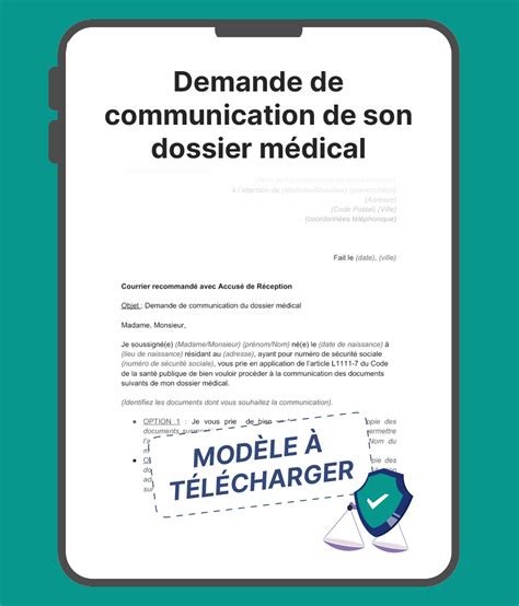 Demande De Communication De Son Dossier M Dical Mod Le Gratuit