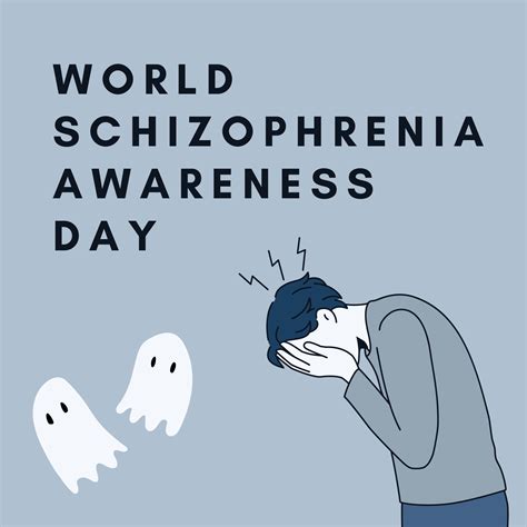 A Poster Of World Schizophrenia Awareness Day 23981732 Vector Art At