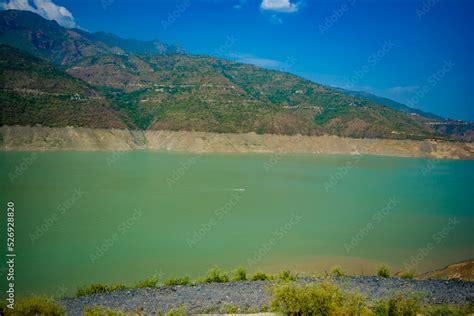 Tehri lake surrounded by mountains in Uttarakhand, india, Tehri Lake is ...