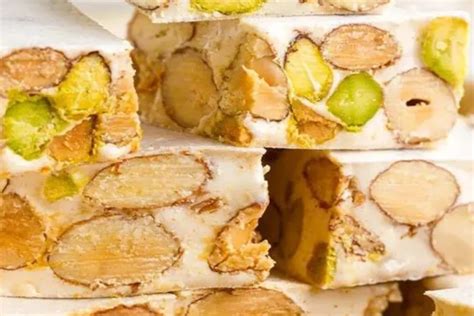 Italian Nougat Candy with Nuts Recipe - Fijock