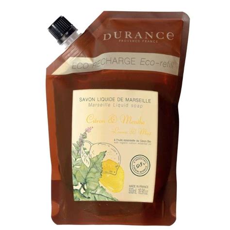 Eco Recharge Savon Liquide Citron Menthe Durance 500 Ml La Belle