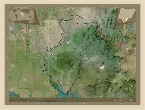 Cross River Nigeria High Res Satellite Labelled Points Of Cities