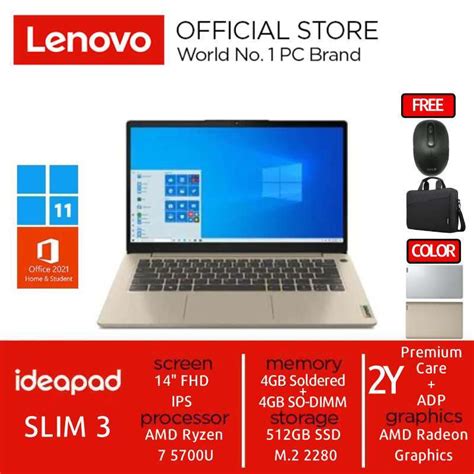 Promo Lenovo IdeaPad Slim 3 14ALC6 HNID HMID Notebook AMD Ryzen 7